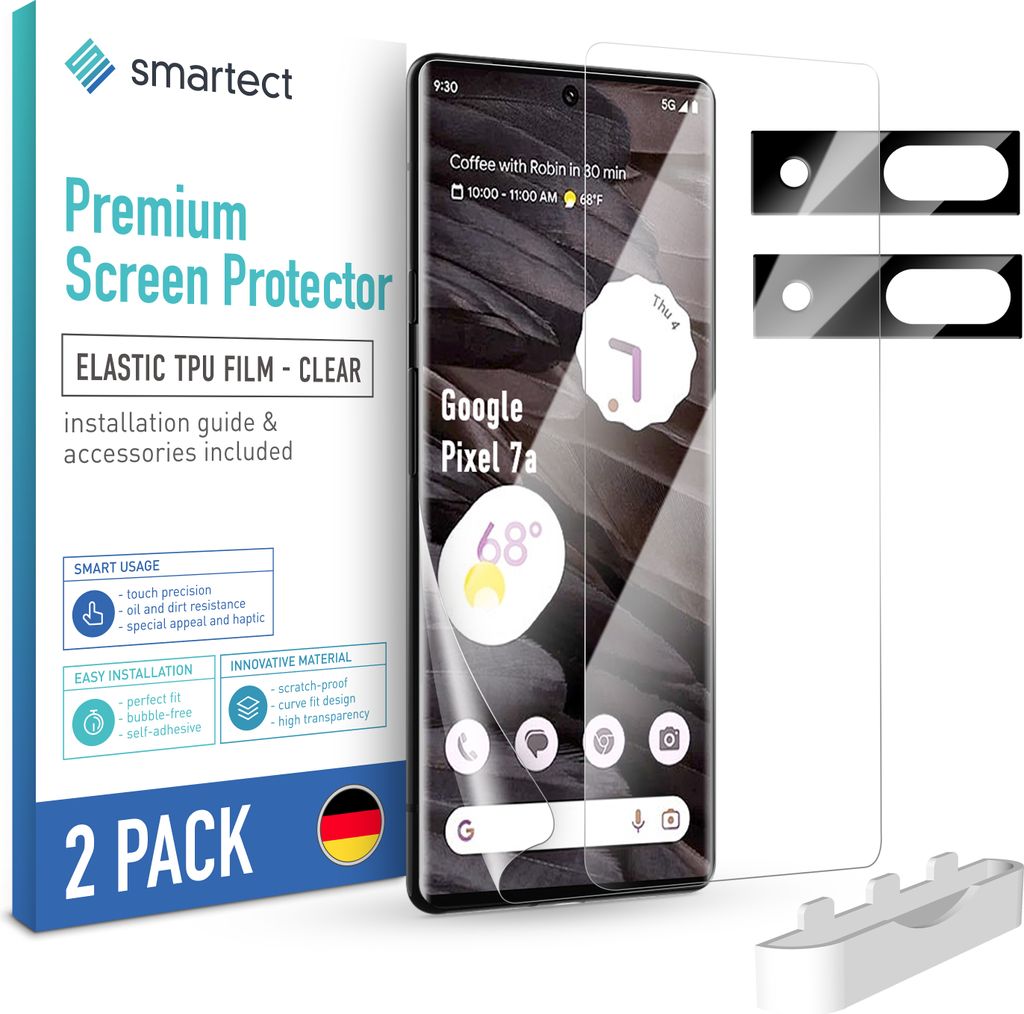 2x TPU Schutzfolie Klar für Google Pixel 7a 2x Kameraschutz Produktbild 