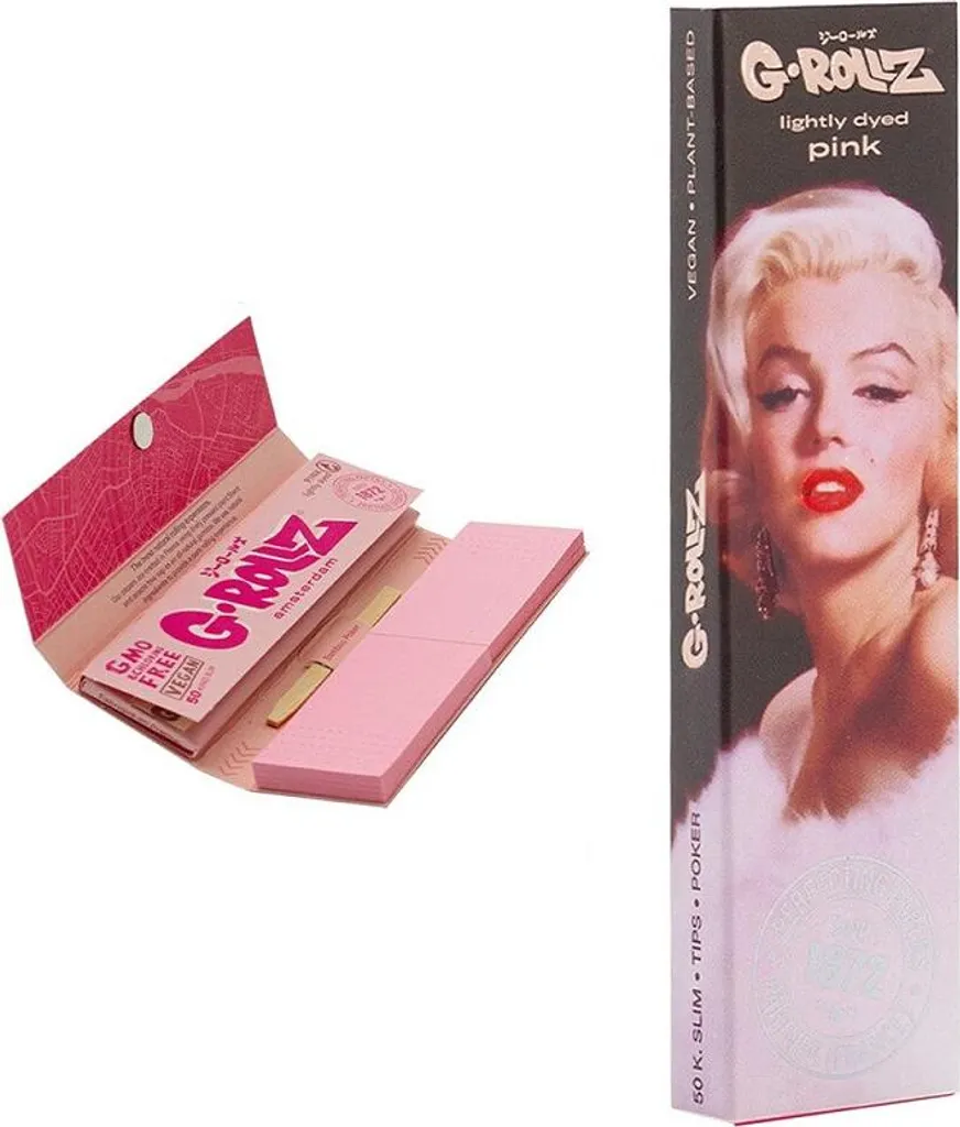 Papier à Rouler Rose G-Rollz King Size + Tips Filtres de Qualité