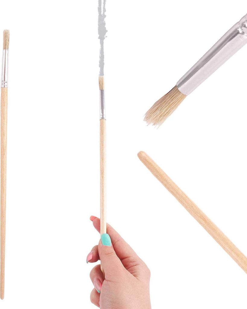 Pinsel Malerpinsel Farbpinsel Lackierpinsel Lackpinsel Flachpinsel Deckenbürste 10mm