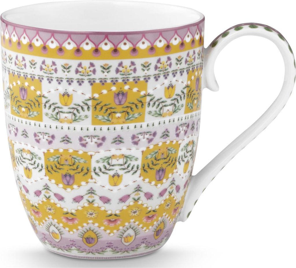 PIP STUDIO Lily&Lotus Moon Delight Yellow Henkelbecher XL 0,45l