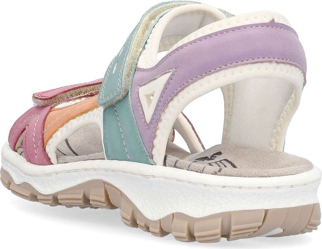 Rieker Damen Sandale bunt Trekking Outdoor gepolstert Produktbild 5