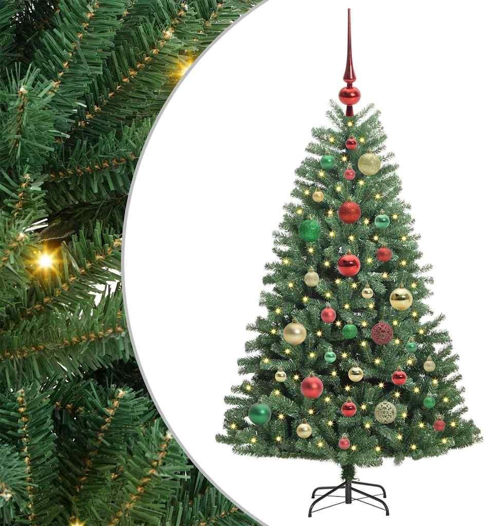 "2026 MODERNE" Künstlicher klappbarer Weihnachtsbaum mit 150 LEDs Grün 120 cm - Künstliche Weihnachtsbäume CC2149427