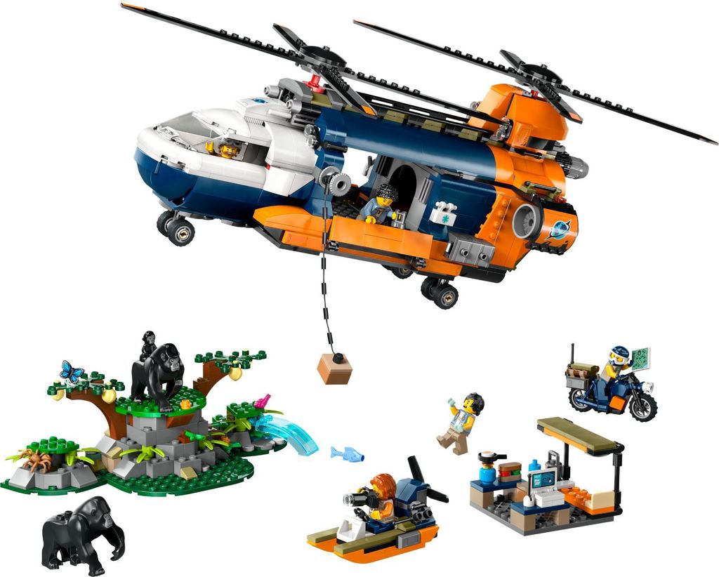 LEGO City Helikoptéra na průzkum džungle v základním Obrázek produktu 