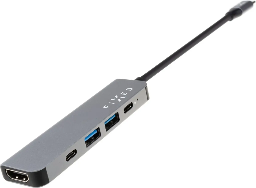 FIXED HUB Mini FIXHU-MN-GR : 5 ports USB-C pour PC et tablettes - 2