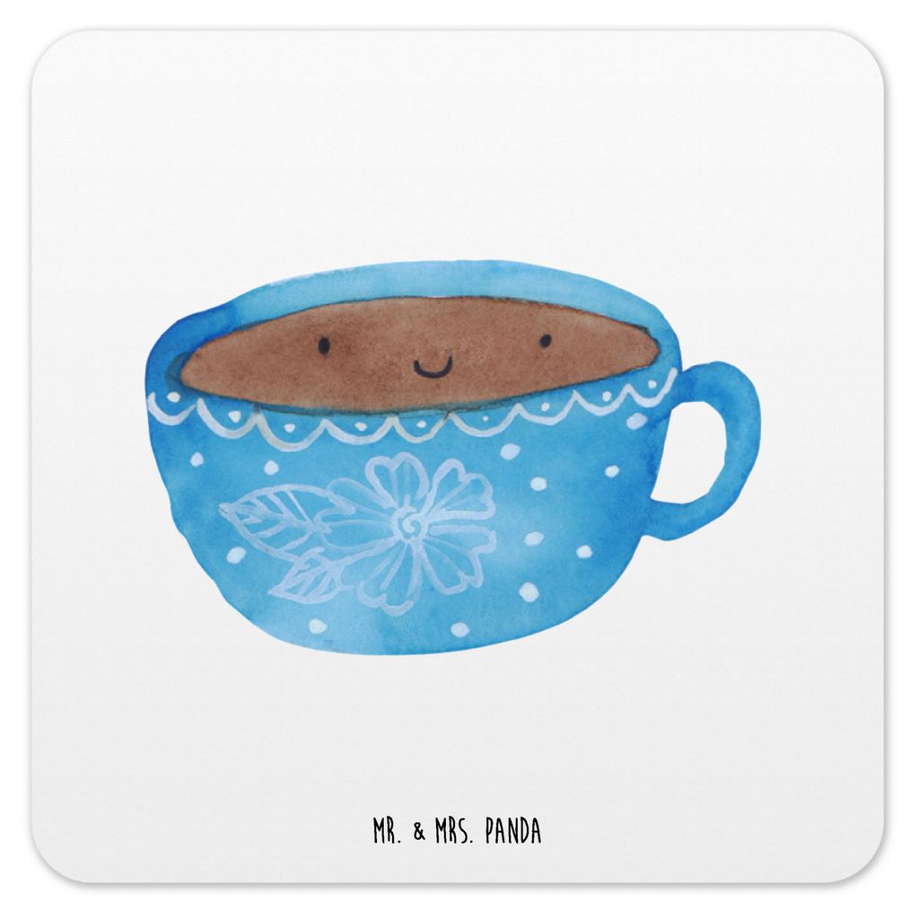 Mr. & Mrs. Panda Untersetzer für Gläser Kaffee Tasse 10er Set - Weiß - Geschenk, Glas-Untersetzer, Coaster, Tisch, Lustige Sprüche, Liebe, Kuns...