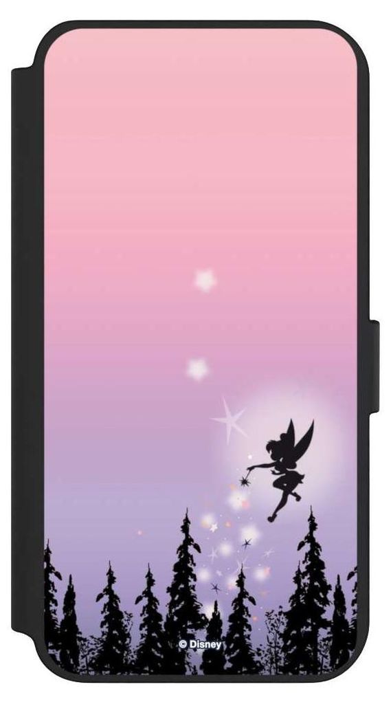 NIVOCASE Klapphülle für Samsung Galaxy S23+ Handyhülle aus Kunst Leder NIVOflip schwarz Disney Offizielles Lizenzprodukt Tinkerbell
