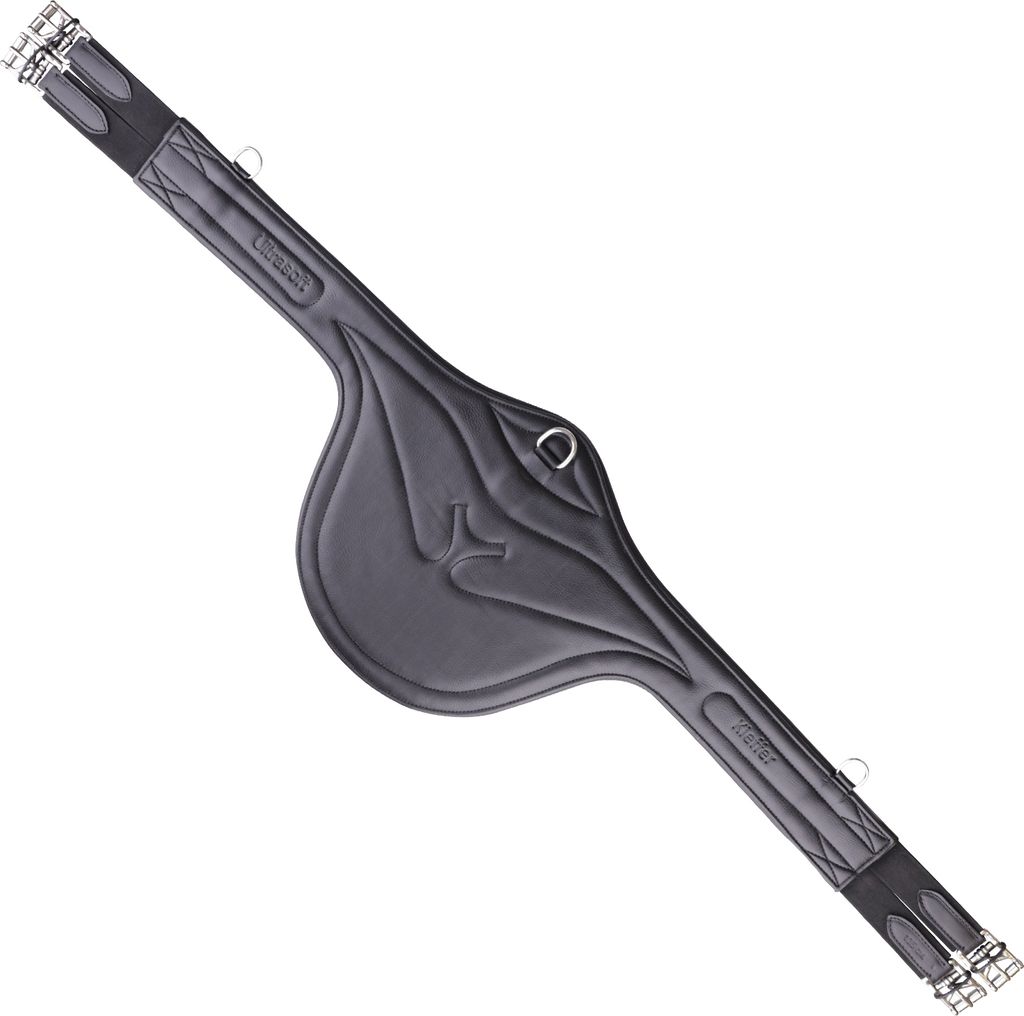 Kieffer Stollenschutzgurt Ultrasoft Leder, Farbe:schwarz, Größe:130 cm