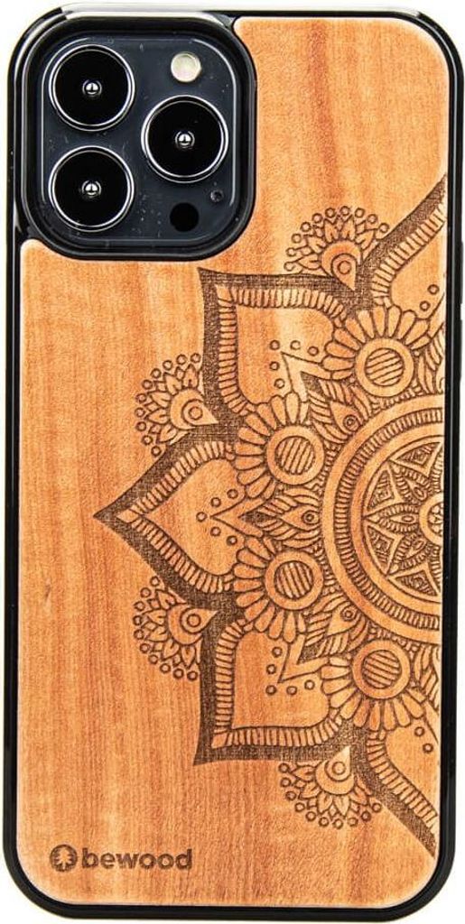 Holzhülle für iPhone 13 Pro Max MANDALA APFELBAUM