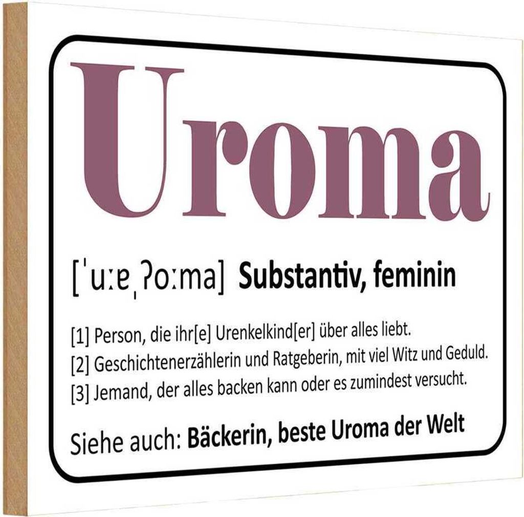 vianmo Holzschild 20x30 cm Beruf Arbeit Uroma Bäckerin beste Uroma Welt