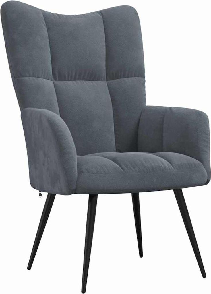 vidaXL Relaxstuhl Dunkelgrau 70 x 61 x 96,5 cm Samt