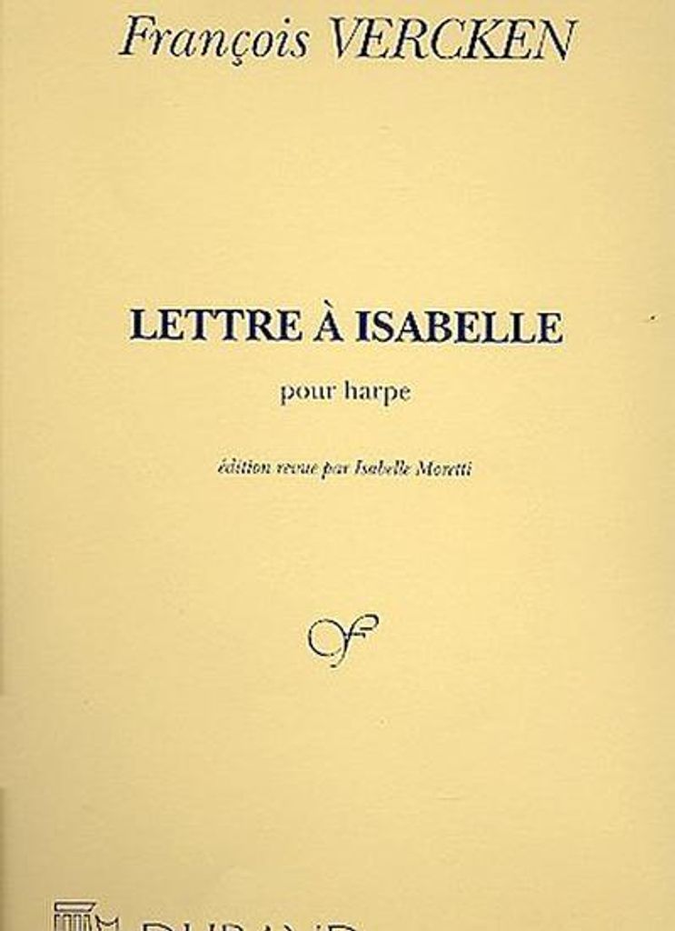 Lettre à Isabelle pour harpe