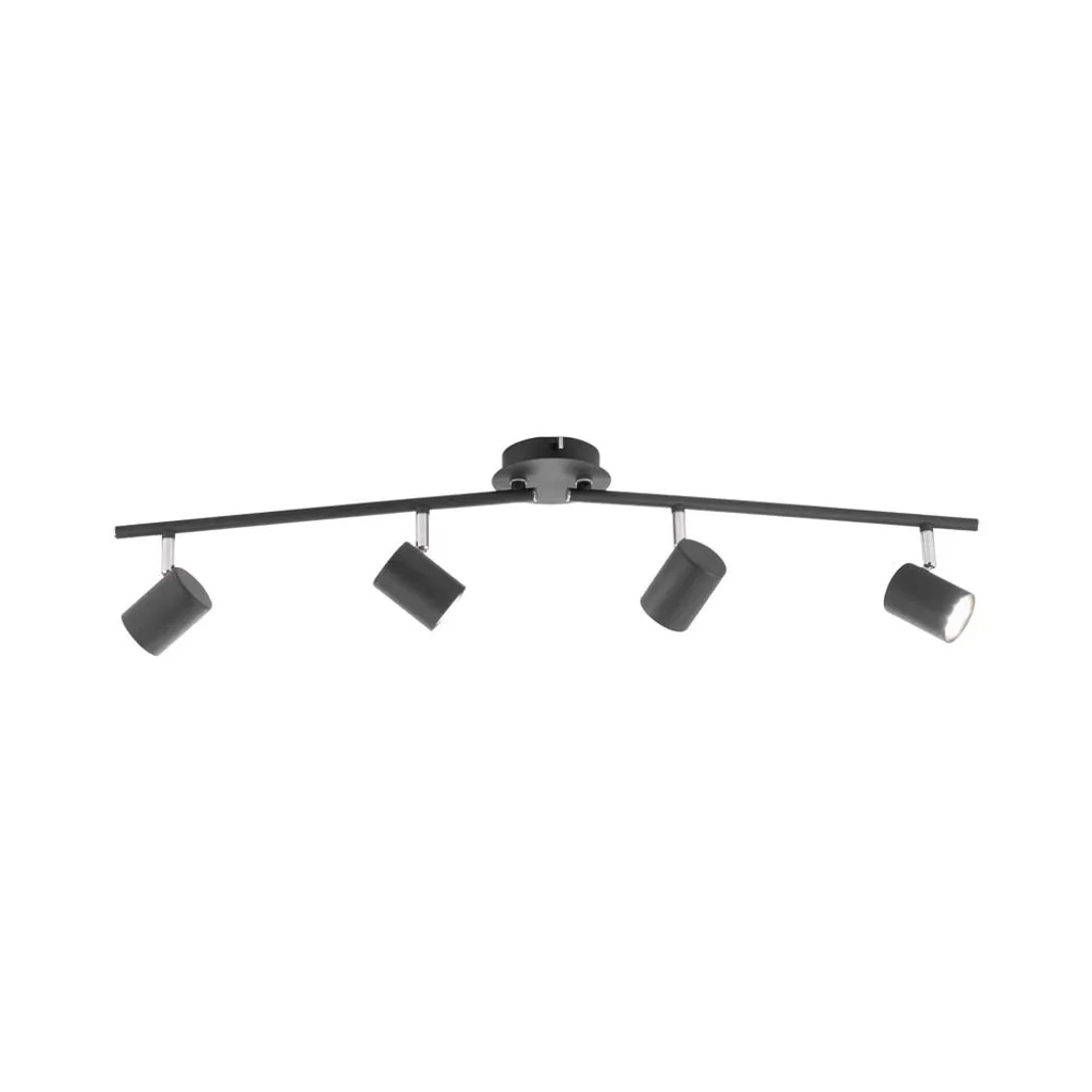 Spot LED Antracite Orientabili H 16 cm - Plafoniera Efficienza A+