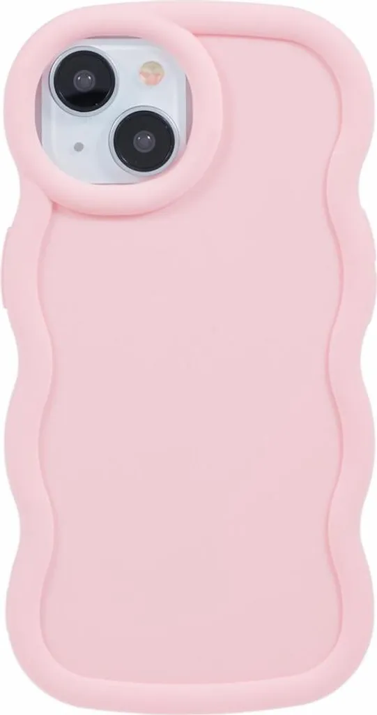 Custodia per Apple iPhone 15 - Cover posteriore in silicone Phonesta Wavy - Rosa