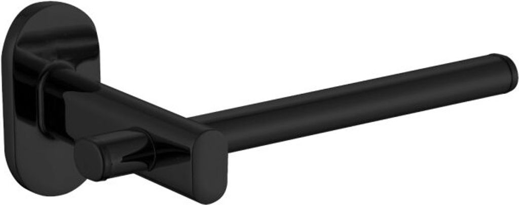 Muro Toilettenpapierhalter Schwarz, Ohne Bohren, Wandmontage