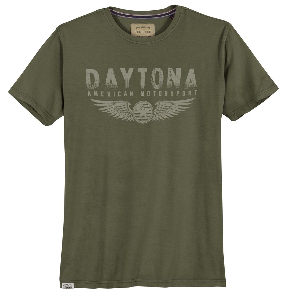 Redfield Übergrößen T-Shirt khaki Print Daytona