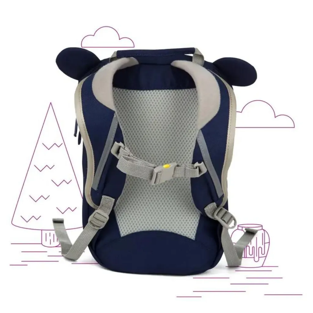 Affenzahn Zaino Orso Piccolo Amico - Zainetto Asilo Ergonomico Blu