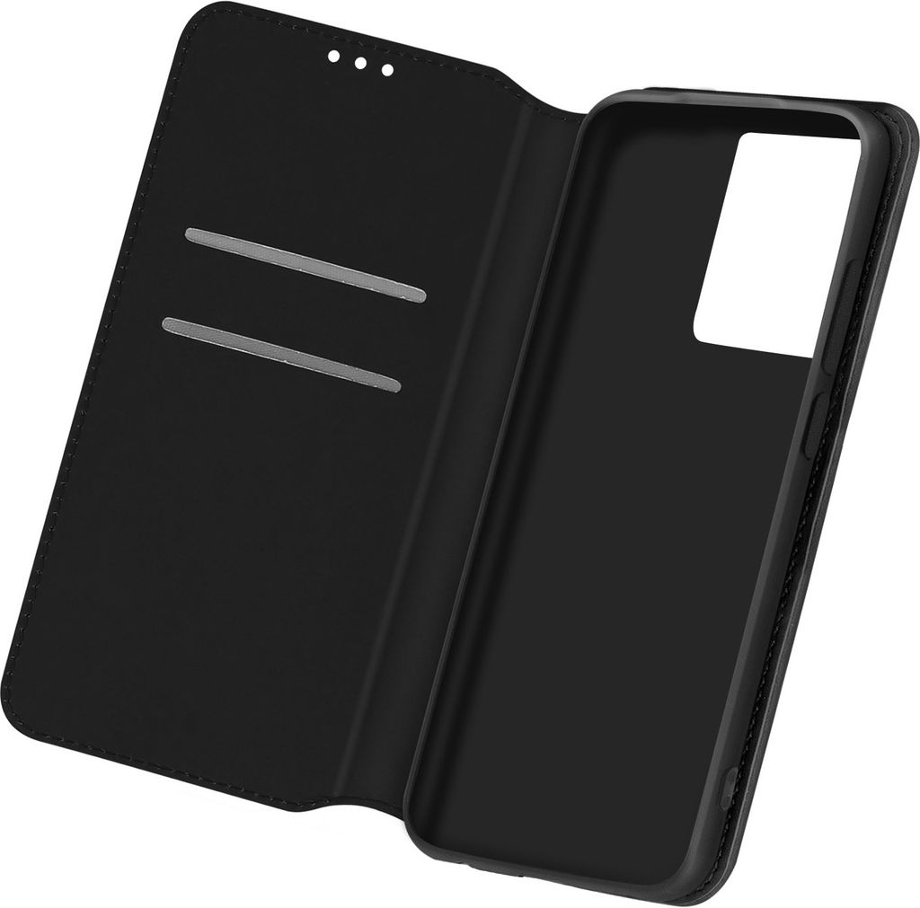 Avizar, Kunstleder Cover Classic Edition für Samsung Galaxy S21 Ultra, Schwarz