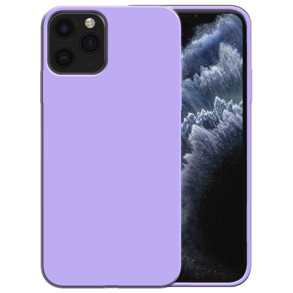 Smartphonica Silikonhülle für iPhone 11 Pro Hülle mit weicher Innenseite - Lila