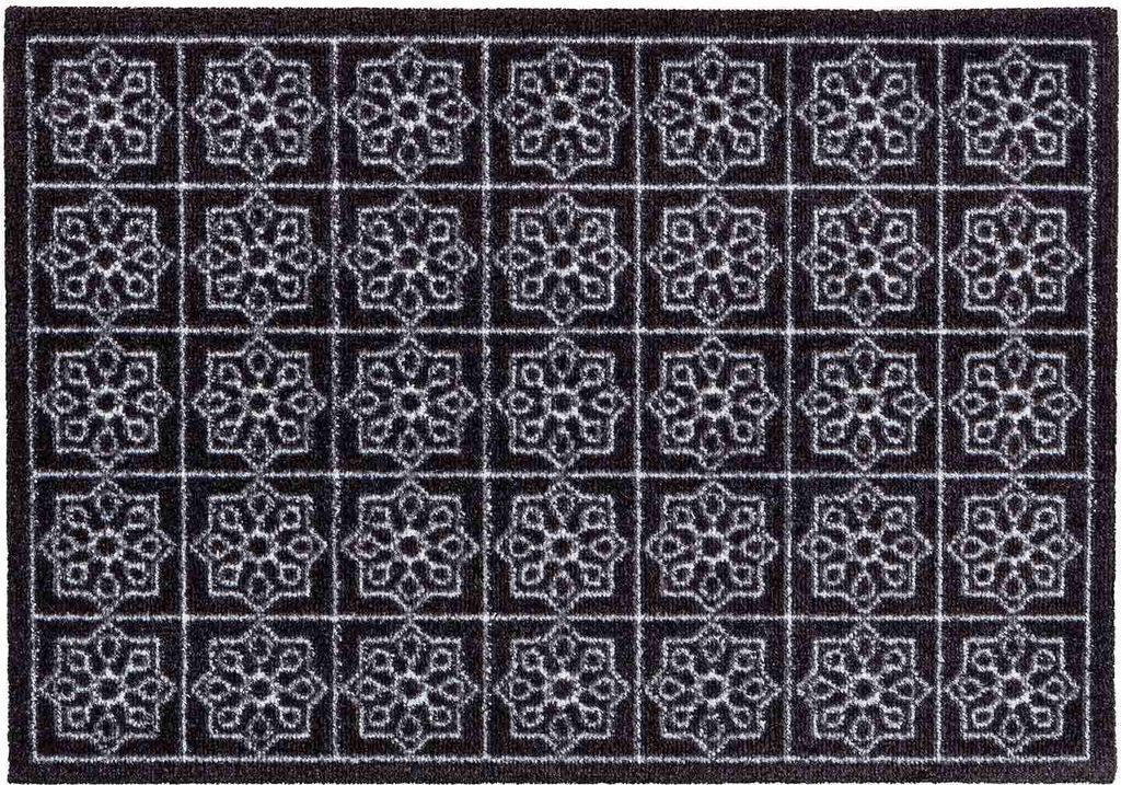 Küchenmatte Küchenteppich Läufer Teppich Fußmatte Küchenvorleger Motivmatte Türvorleger, Größe:50x70 cm, Motiv:Fliesen