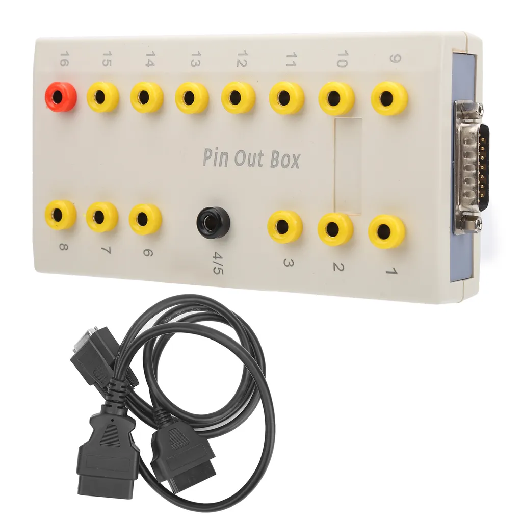 OBD2 Diagnostic System avec Boîtier de Dérivation à 16 Broches Noir - 4