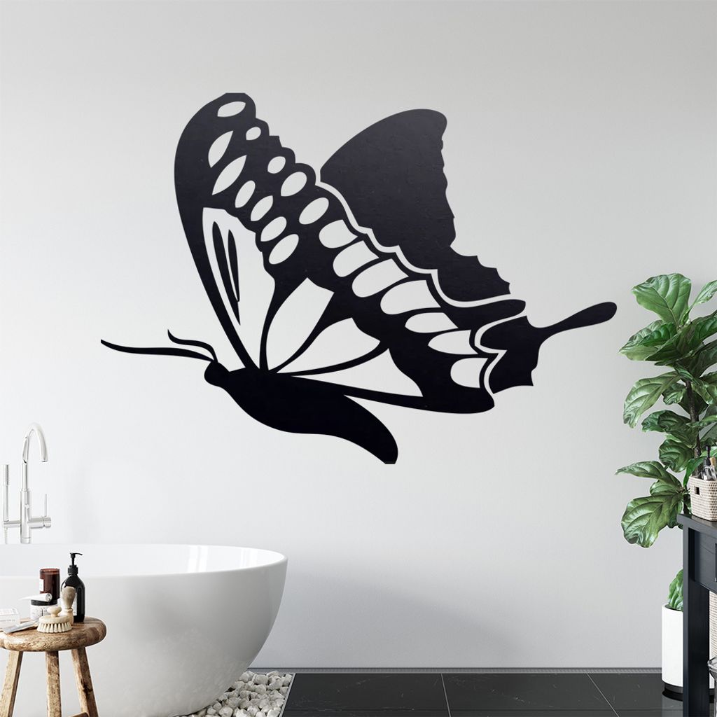 Schmetterling Nr. 4 Wandtattoo in 6 Größen - Wandaufkleber Wall Sticker - Dekoration, Küche, Wohnzimmer, Schlafzimmer, Badezimmer