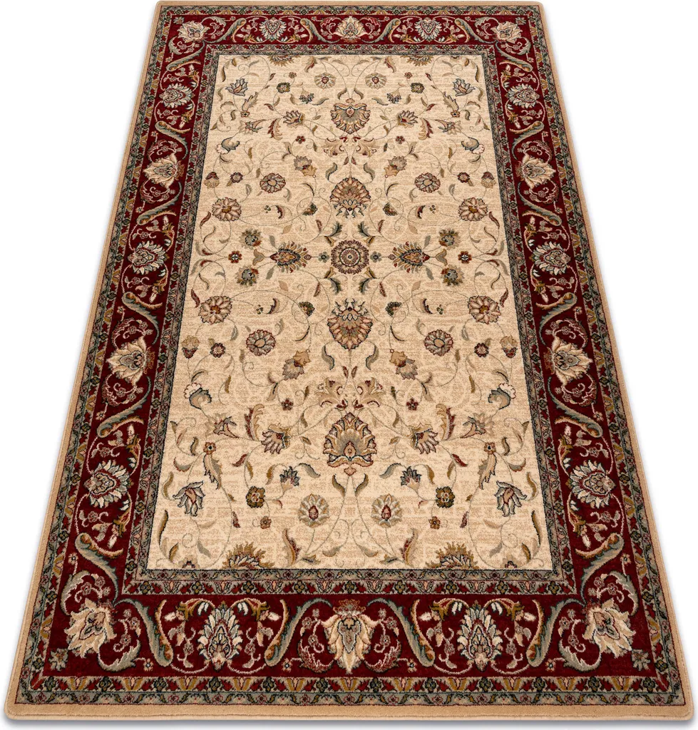 Tapis de salon en laine motif floral 170x235 cm OMEGA ARIES Ruby