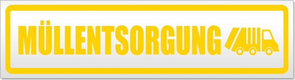 Müllentsorgung Müllauto Magnetschild Schild magnetisch