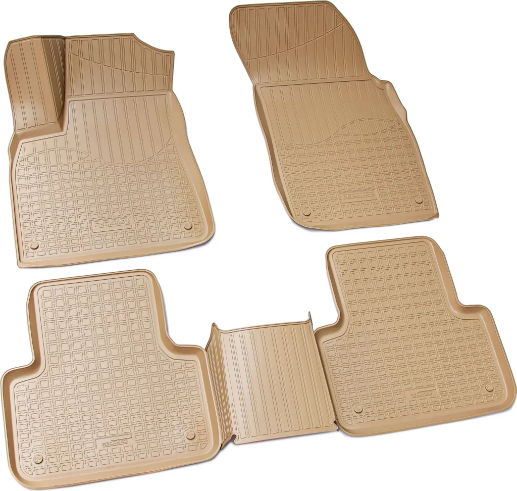 Tappetini 3D Gomma TPE Audi Q7 SQ7 4M 2015-2024 Beige | Qualità OEM