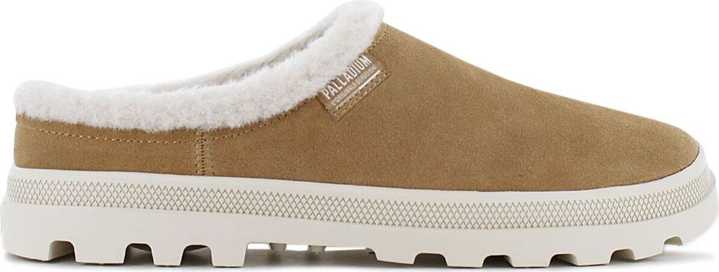 PALLADIUM Palladune Mule Warm - Slipper Hausschuhe Leder Braun 74337-252-M , EU 46 UK 11