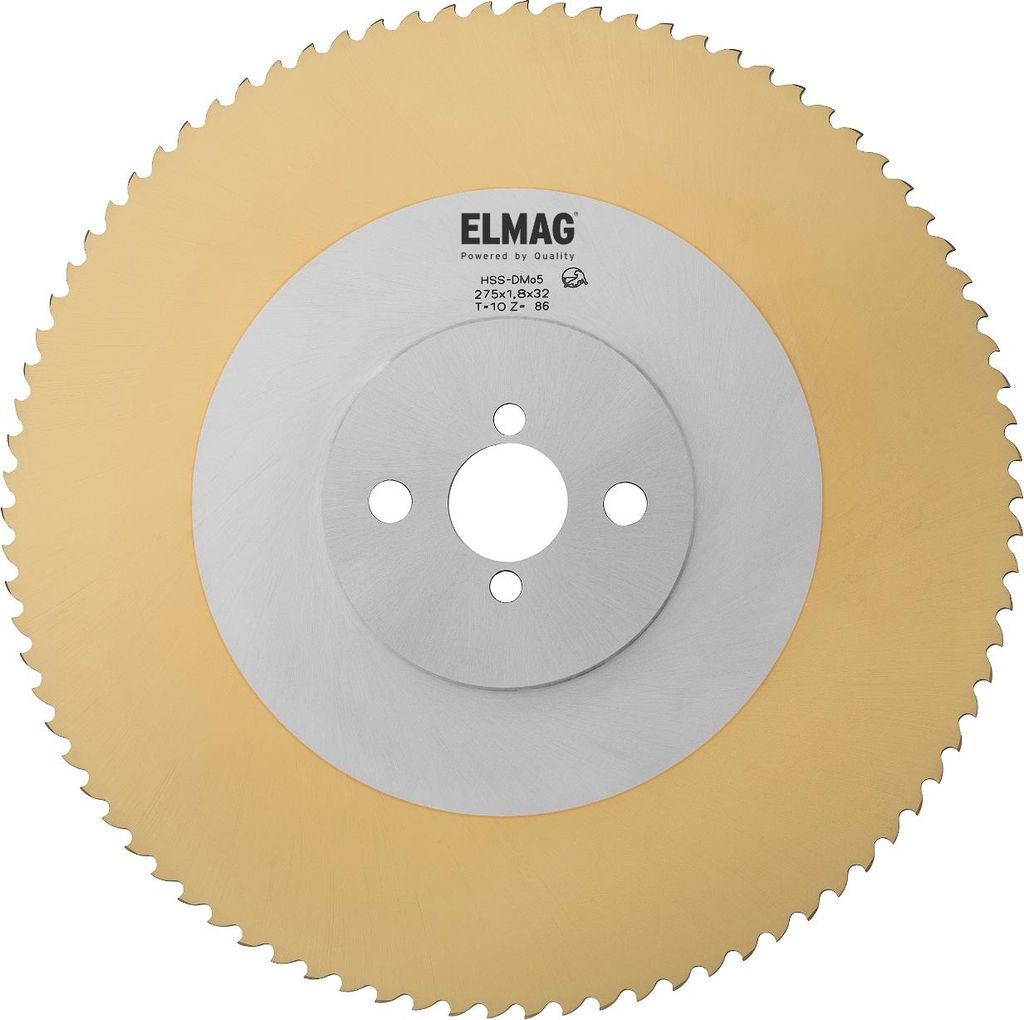 ELMAG Sägeblatt HSS / DMo5 / TiN Beschichtet TiN 300x2,5x32mm, T 6 / 160 Zähne