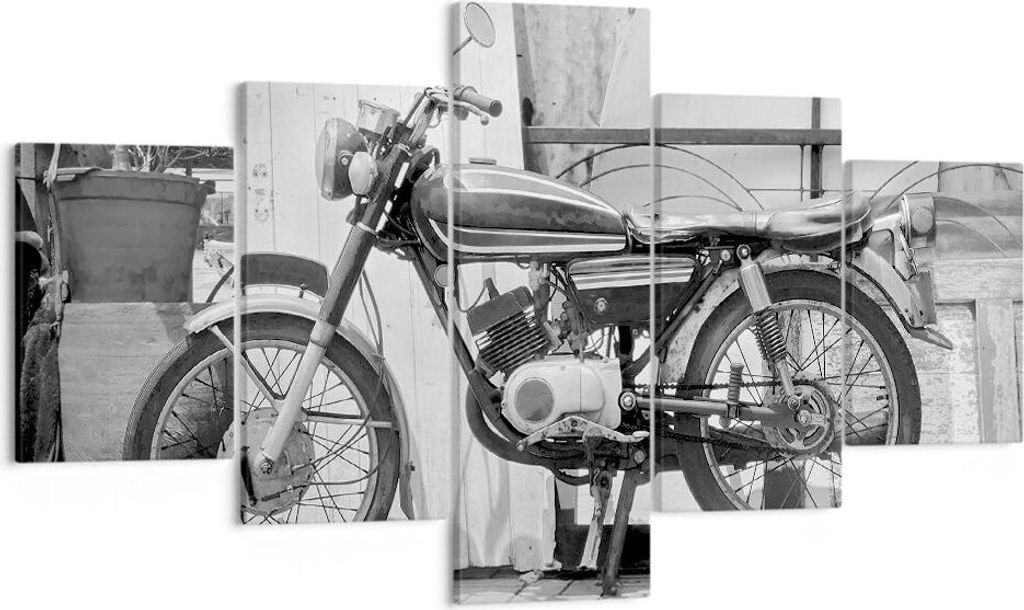 Bild auf Leinwand - Leinwandbild - 5 Teile - Alt Motorrad Produktbild 