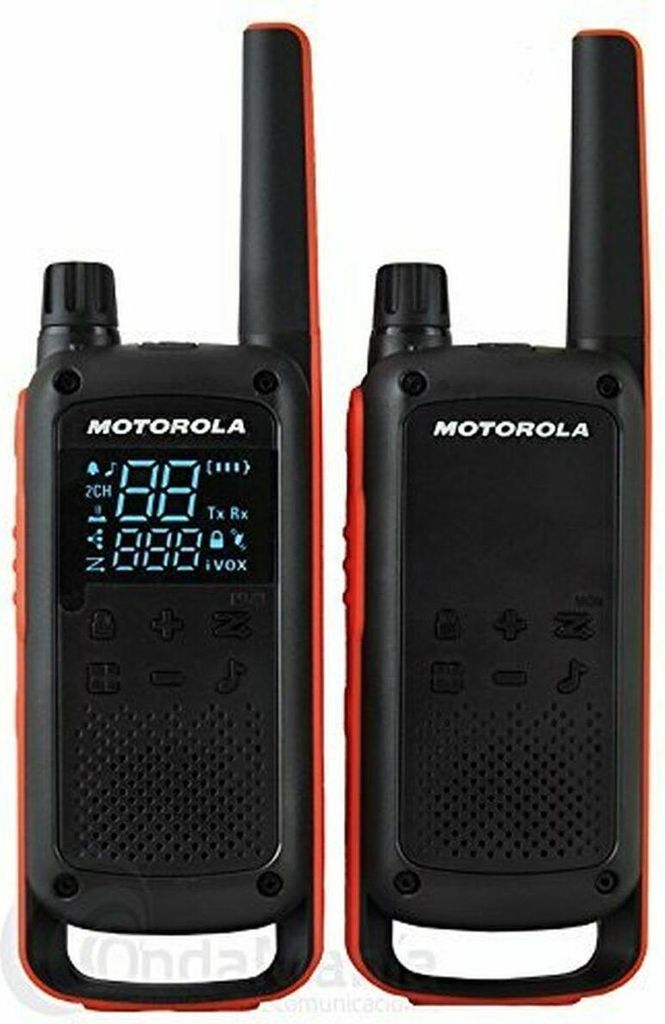MOTOROLA Talkabout T82 Duopack Funkgeräte schwarz/orange Produktbild 