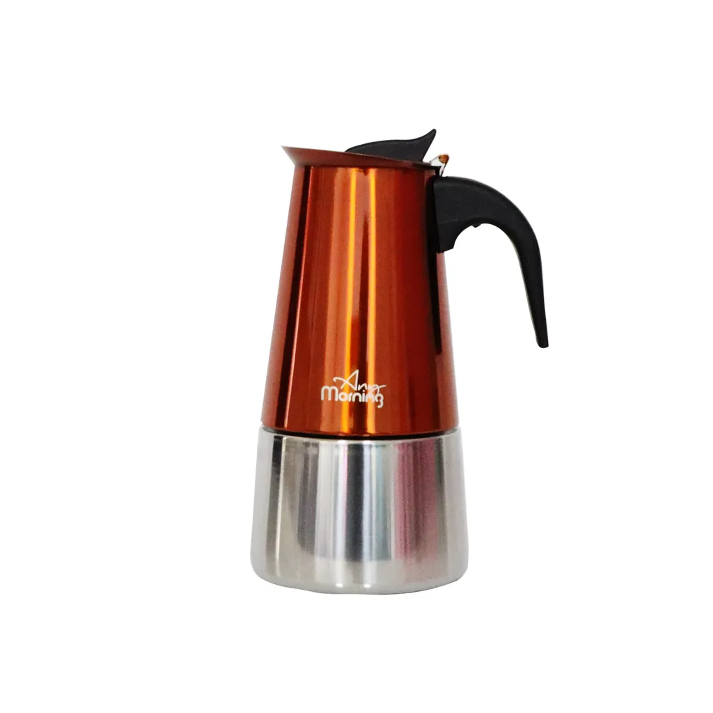 Moka Induzione Any Morning 6 Tazze in Acciaio Rame - Espresso Premium