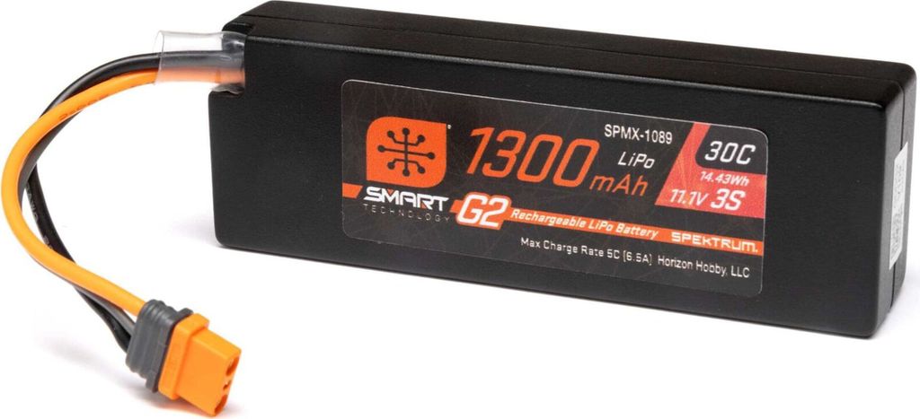 Spektrum Smart G2 LiPo 11.1V 1300mAh 30C IC2 Produktbild 