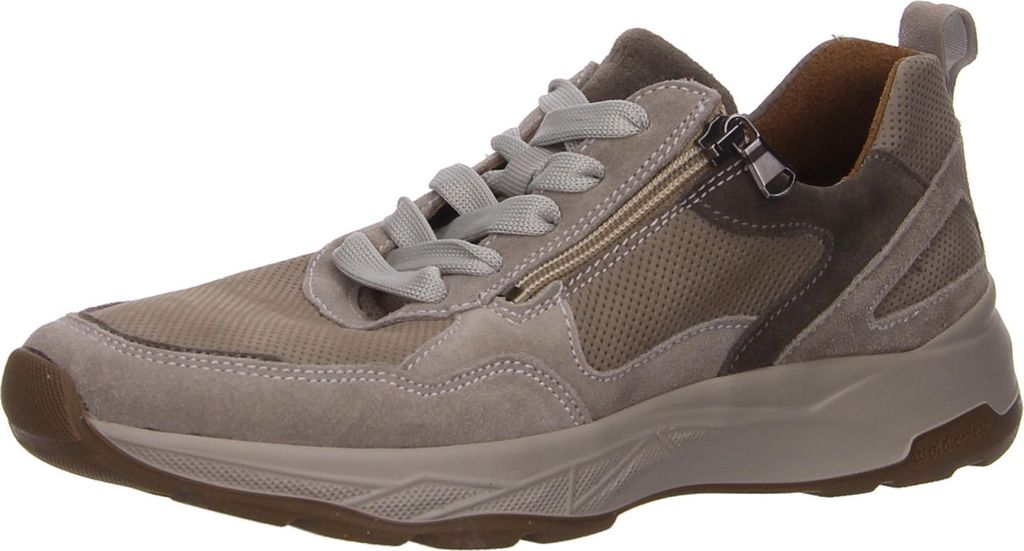 Waldläufer Schnürhalbschuhe bequem in grau, Gr. 8.5
