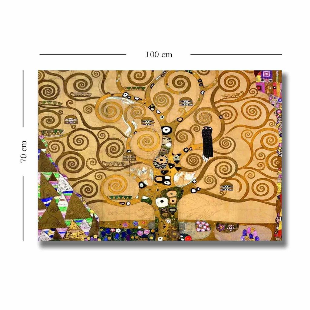 Tableau sur Toile Décoratif Mural 70x100 cm Wallity Impression Klimt - 3