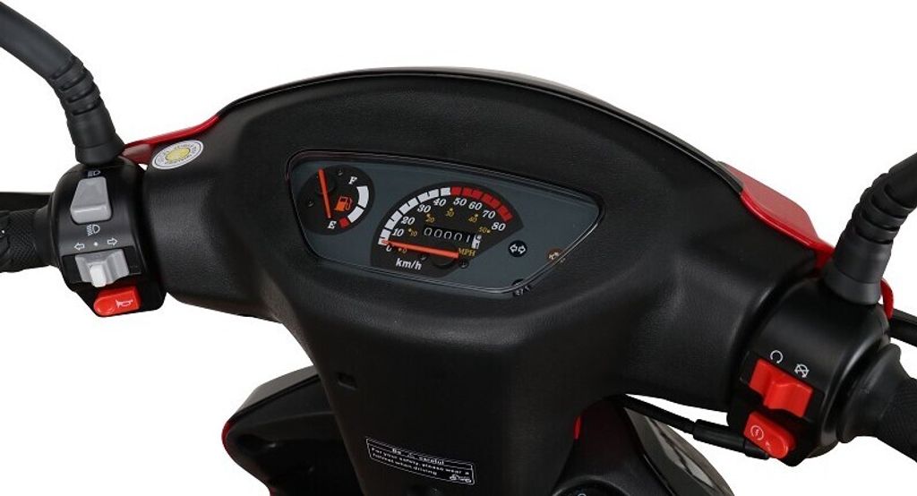Motorroller CityLeader 50 ccm 45 kmh EURO 5 rot inkl. Produktbild 7
