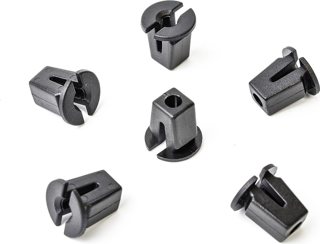 20x Universal Karosserie Spreizmutter Clip aus Kunststoff in Schwarz | 867809966