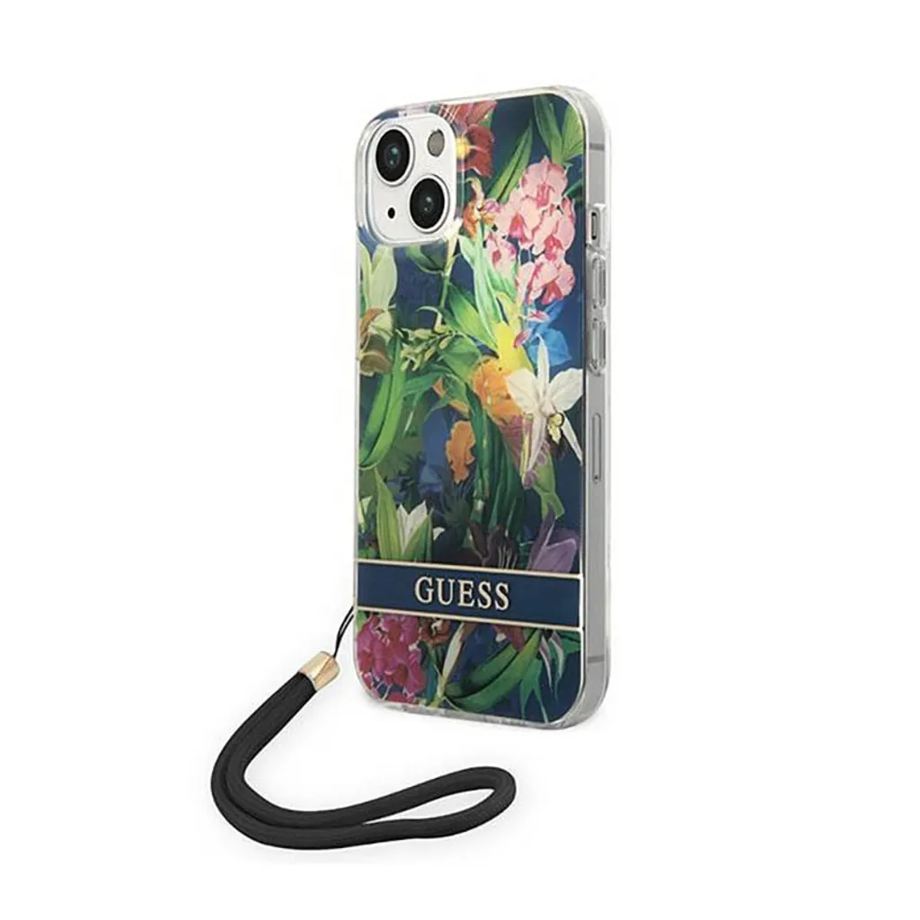 Cover Guess iPhone 14 Plus / 15 Plus 6.7 Blu - Un Sogno Floreale