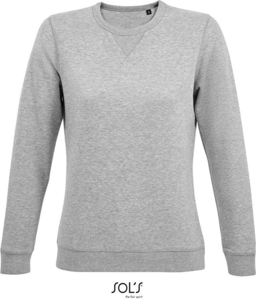 SOLs 03104 | Damen Sweat WomenŽs Round Neck Sweatshirt Sully - Farbe: Heather Grey Melange - Größe: M