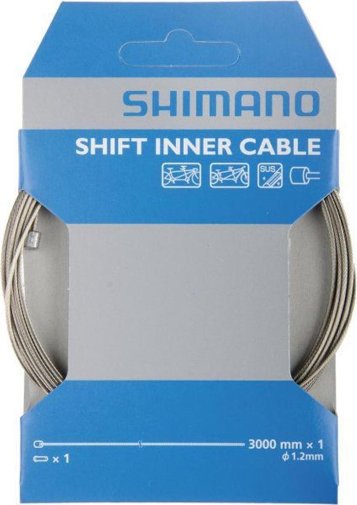 SHIMANO Tandem SUS, Câble de dérailleur, 300cm, argent, Image du produit 