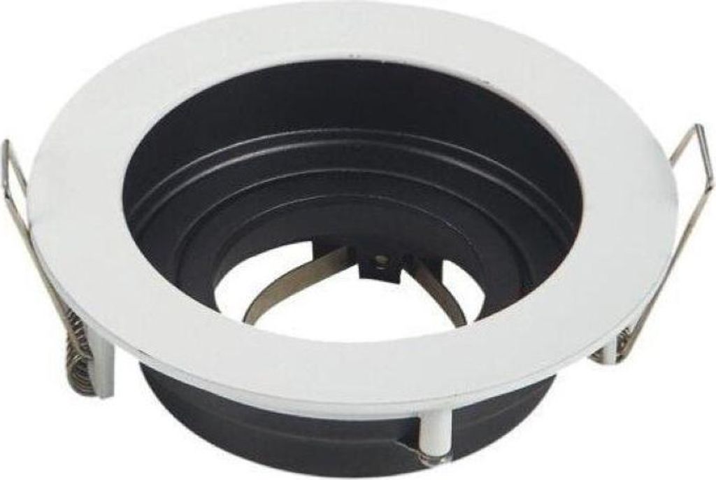 Halterung Spot Encastrable GU10 Orientable Rond Blanc/Noir