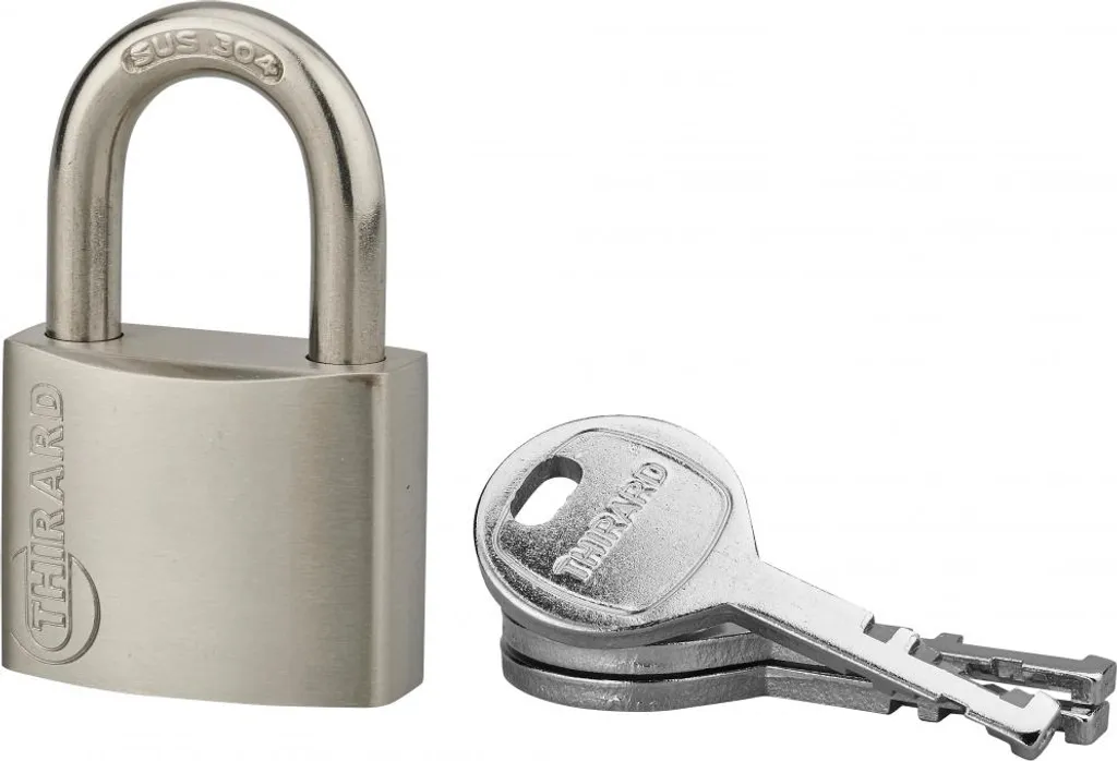 Cadenas anticorrosion 40mm en inox massif Thirard haute résistance extérieur