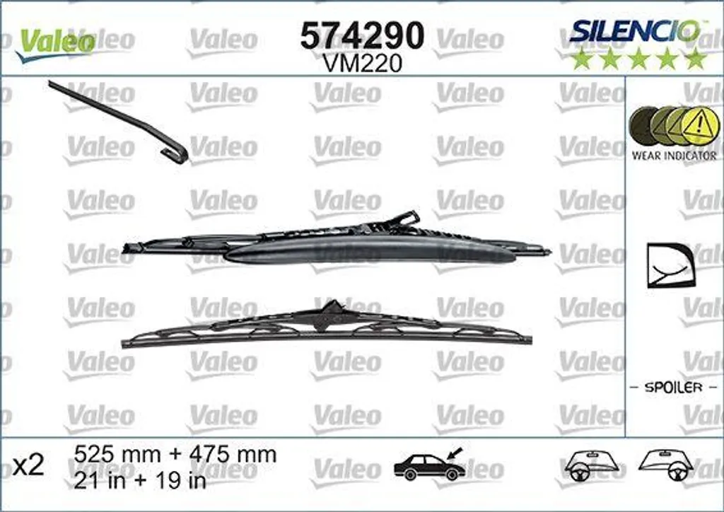 Fini les traces d'eau avec le balai d'essuie-glace Valeo 574290 pour VW