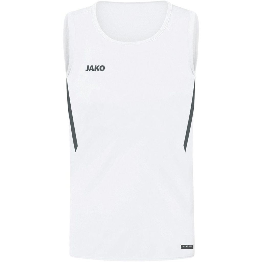 JAKO Kinder Tanktop Challenge, Farbe:weiß/anthra light, Groesse:152