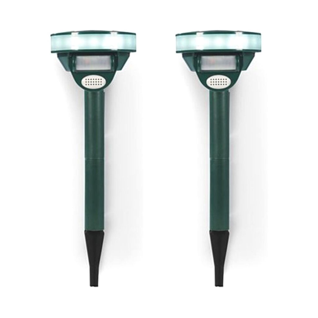 2er Set Ultraschall Solar-Tierschutzgerät mit Produktbild 