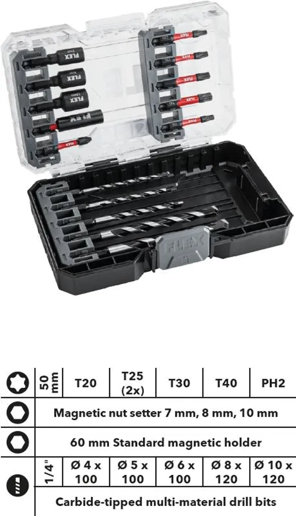 Calendrier de l'Avent Outillage 2025 Flex visseuse SD 7 et accessoires
