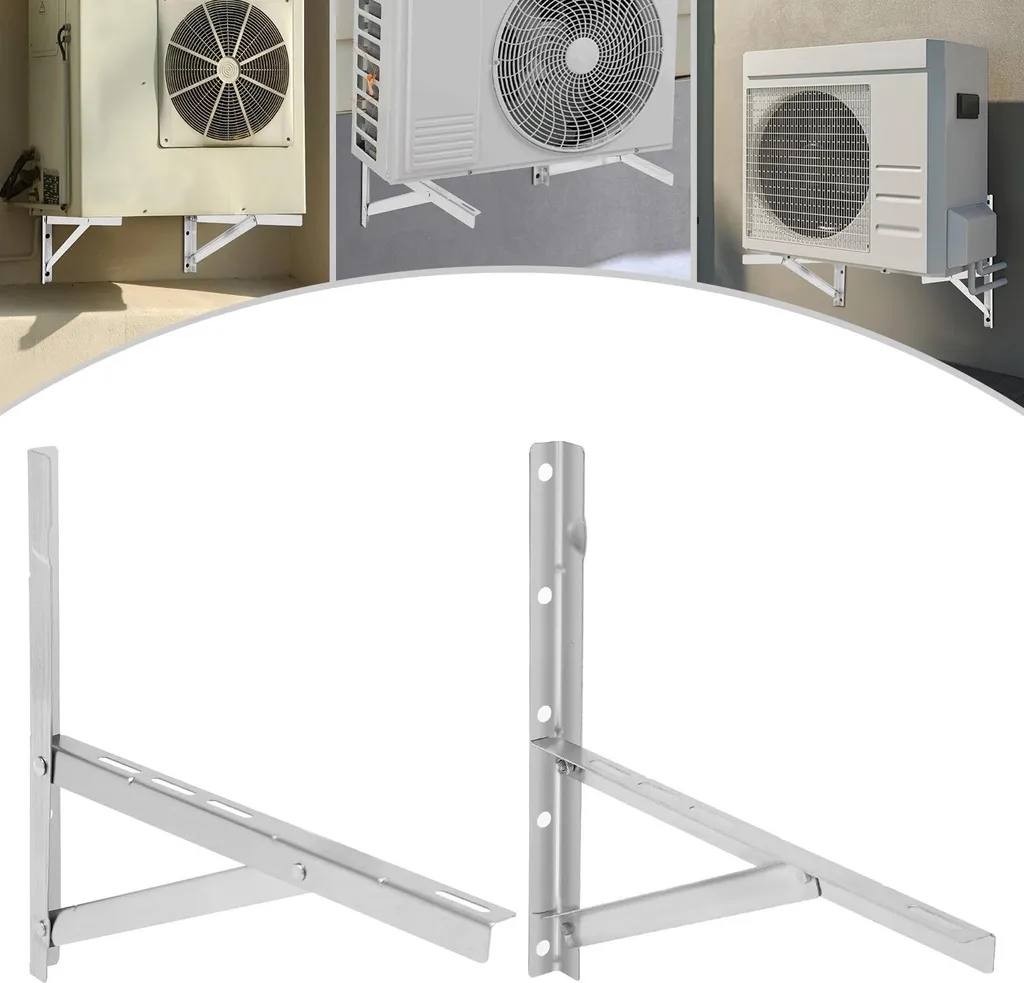 Support mural climatiseur renforcé 200kg - Console AC 46x33x43 cm