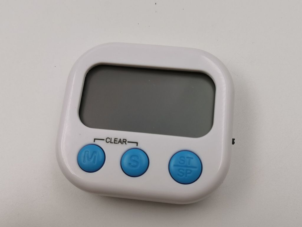 Küchentimer Eieruhr Kurzzeituhr Weiß großes Display Küchenuhr Digital Koch Timer Stoppuhr Kurzzeitmesser Countdown Xara-Products