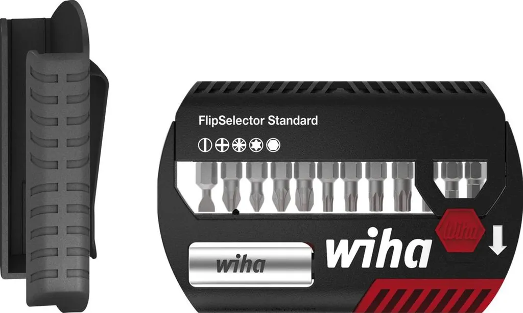 Wiha FlipSelector 39083 Set d'Embouts 13 pcs contre l'Usure des Vis
